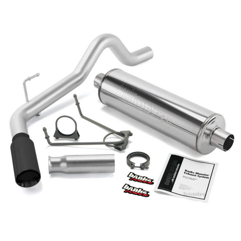 Banks Power, Banks Power 00-06 Toyota 3.4/4.0/4.7L Tundra Monster Exhaust System - SS Single Exhaust w/ Black Tip