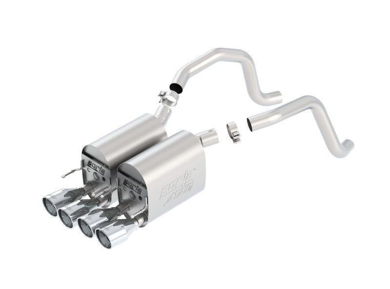 Borla, Borla 05-08 Chevrolet Corvette Coupe/Conv 6.0L/6.2L 8cyl Aggressive ATAK Exhaust (rear section only)