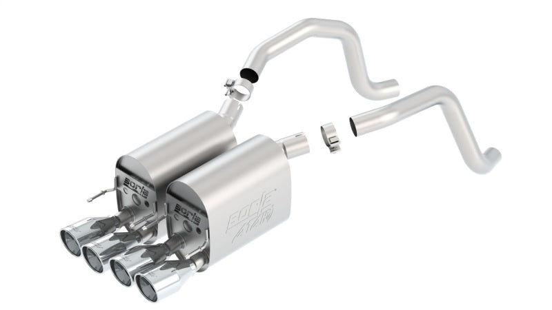 Borla, Borla 05-08 Chevrolet Corvette Coupe/Conv 6.0L/6.2L 8cyl Aggressive ATAK Exhaust (rear section only)