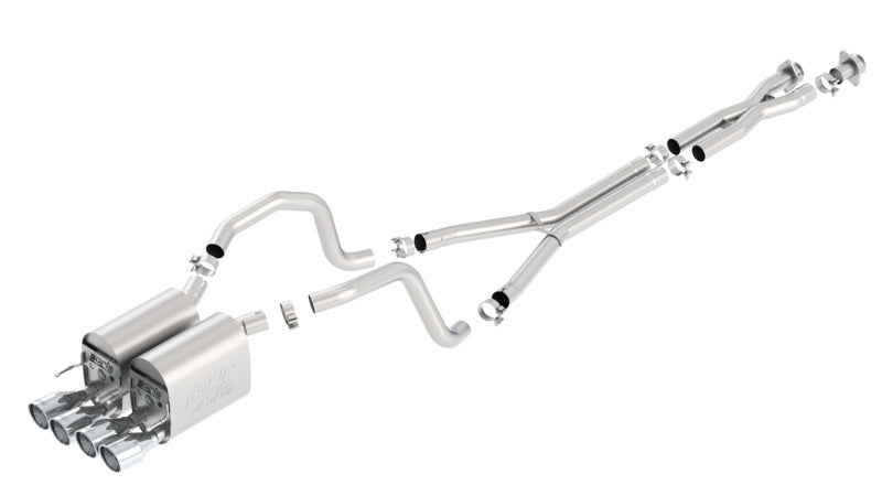 Borla, Borla 05-08 Chevrolet Corvette Coupe/Convertible 2dr 6.2L 8cyl AT/MT 6spd ATAK SS Catback Exhaust